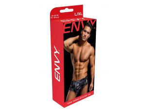 ENVY CAMO TRUNKS W/ DOG TAG BLACK, L/XL