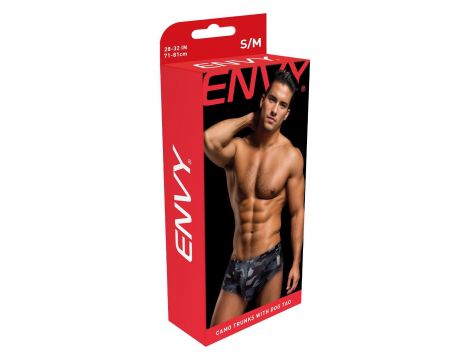 ENVY CAMO TRUNKS W/ DOG TAG BLACK, L/XL - 2