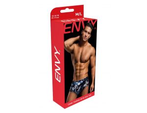 ENVY CAMO TRUNKS W/ DOG TAG NAVY, L/XL