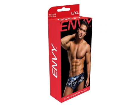 ENVY CAMO TRUNKS W/ DOG TAG NAVY, M/L - 4