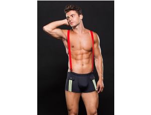 FIREMAN COSTUME 2PCS M/L