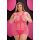 LAPDANCE SHREDDED MINI DRESS -PINK, QUEEN