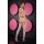 LAPDANCE 3 PCSS CROP TOP G-STRING & THIGH HIGH SET GREY, OS