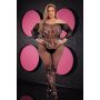 LAPDANCE OFF-THE-SHOULDER LACE BODYSTOCKING BLACK, QUEEN - 2