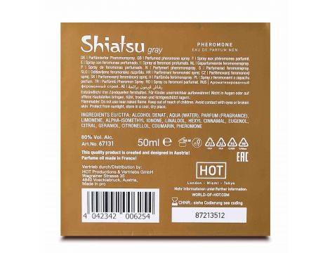 Perfumy feromonowe Shiatsu męskie szare Hot 50 ml - 6