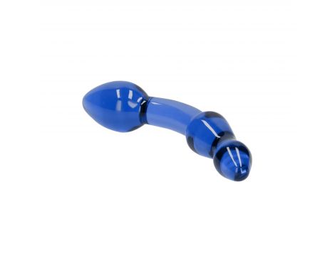 Szklane dildo Chrystalino Superior niebieskie 18 cm - 5