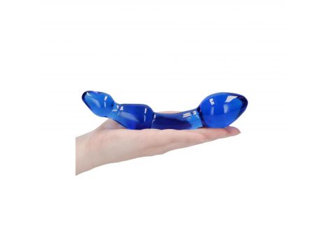 Szklane dildo Chrystalino Superior niebieskie 18 cm - 8