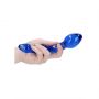 Szklane dildo Chrystalino Superior niebieskie 18 cm - 7