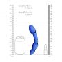 Szklane dildo Chrystalino Superior niebieskie 18 cm - 10