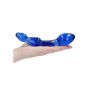 Szklane dildo Chrystalino Superior niebieskie 18 cm - 9