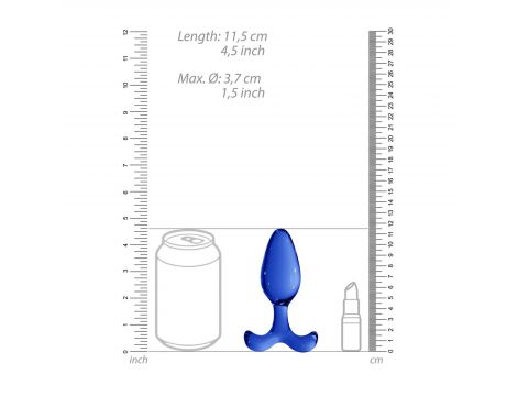 Korek analny szklany Chrystalino Expert 11,5 cm - 8