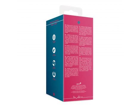 Duże wibrujące dildo silikonowe Loveline malinowy czerwony 20 cm - 2