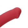 Duże wibrujące dildo silikonowe Loveline malinowy czerwony 20 cm - 6
