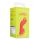 Mini wibrator na palec teksturowany Loveline czerwony 12 cm
