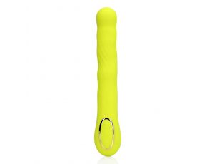 Wibrator punktu G Loveline z ruchomą końcówką limonkowy 24 cm