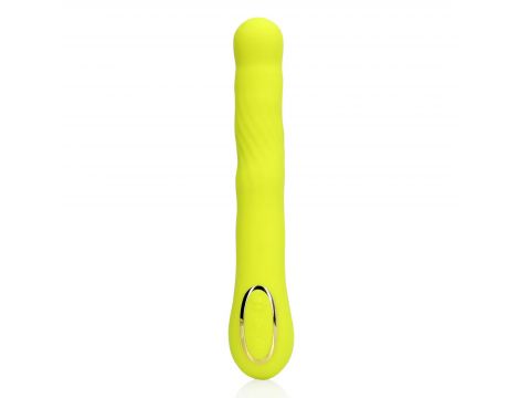 Wibrator punktu G Loveline z ruchomą końcówką limonkowy 24 cm