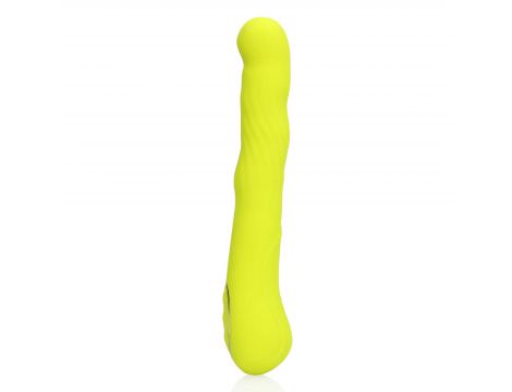 Wibrator punktu G Loveline z ruchomą końcówką limonkowy 24 cm - 6