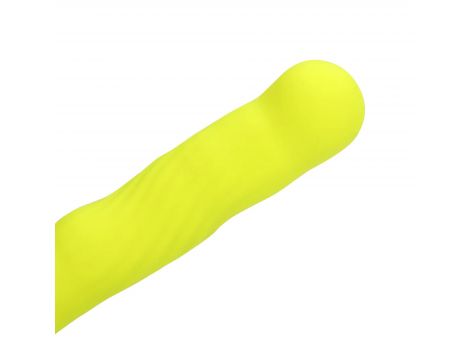 Wibrator punktu G Loveline z ruchomą końcówką limonkowy 24 cm - 5