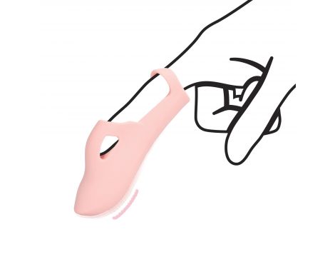 Silicone Finger Vibrator - Touch of Pink - 4