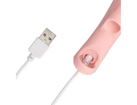Silicone Finger Vibrator - Touch of Pink - 10