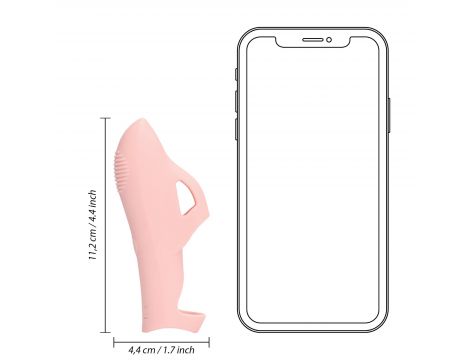 Silicone Finger Vibrator - Touch of Pink - 12
