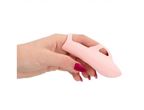 Silicone Finger Vibrator - Touch of Pink - 14