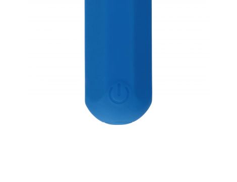Wibrator silikonowy heksagonalny Loveline niebieski 7,2 cm - 3