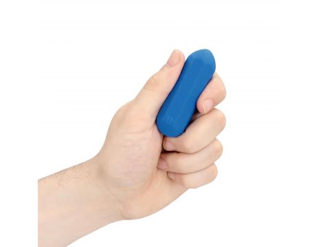 Wibrator silikonowy heksagonalny Loveline niebieski 7,2 cm - 8