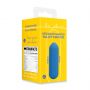 Wibrator silikonowy heksagonalny Loveline niebieski 7,2 cm - 5