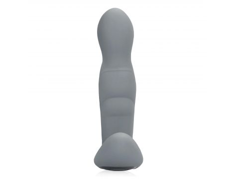 Silikonowy rotacyjny stymulator prostaty Loveline szary z pilotem 13 cm - 3
