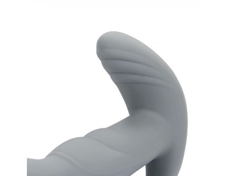 Silikonowy rotacyjny stymulator prostaty Loveline szary z pilotem 13 cm - 5
