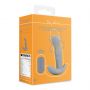 Silikonowy rotacyjny stymulator prostaty Loveline szary z pilotem 13 cm - 3