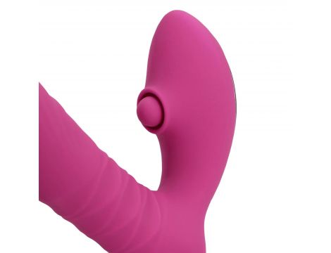 Wibrator punktu G Loveline z pchnięciami i tappingiem różowy 15,6 cm - 10