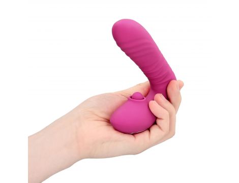 Wibrator punktu G Loveline z pchnięciami i tappingiem różowy 15,6 cm - 7