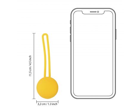Zestaw kulek Kegla Loveline żółty - 7