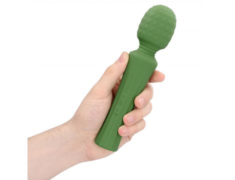 Mocny masażer wand Loveline zielony silikonowy - 7