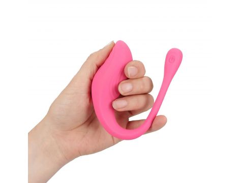 Wibrator punktu G z pilotem Loveline silikonowy różowy 24cm - 7