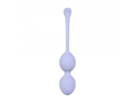 Kulki Kegla wibrujące Loveline lawendowe z pilotem 19 cm - 6