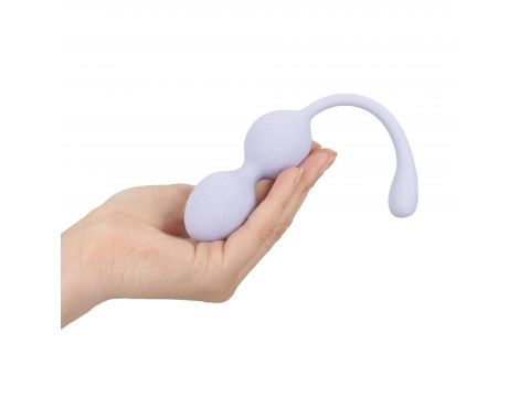 Kulki Kegla wibrujące Loveline lawendowe z pilotem 19 cm - 5