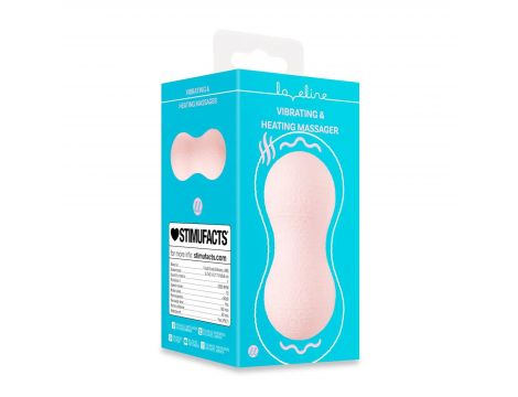 Masażer wibrujący z podgrzewaniem Loveline różowy 17 cm - 3