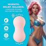 Masażer wibrujący z podgrzewaniem Loveline różowy 17 cm - 7