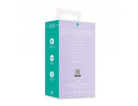 Wibrator z silikonową pętlą Loveline lawendowy 12,6 cm - 4