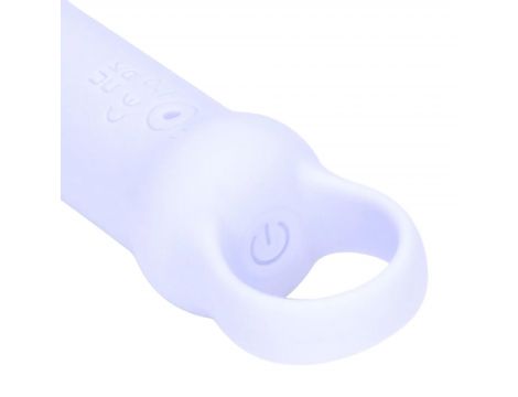 Wibrator z silikonową pętlą Loveline lawendowy 12,6 cm - 7