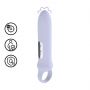 Wibrator z silikonową pętlą Loveline lawendowy 12,6 cm - 3