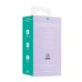 Wibrator z silikonową pętlą Loveline lawendowy 12,6 cm - 5