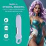 Wibrator z silikonową pętlą Loveline lawendowy 12,6 cm - 6