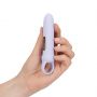 Wibrator z silikonową pętlą Loveline lawendowy 12,6 cm - 7