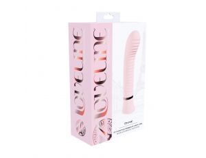 Wibrator punktu G żebrowany silikonowy Loveline Divine różowy 16 cm