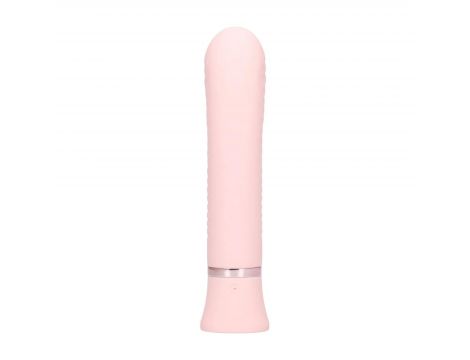 Wibrator punktu G żebrowany silikonowy Loveline Divine różowy 16 cm - 2