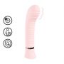 Wibrator punktu G żebrowany silikonowy Loveline Divine różowy 16 cm - 5